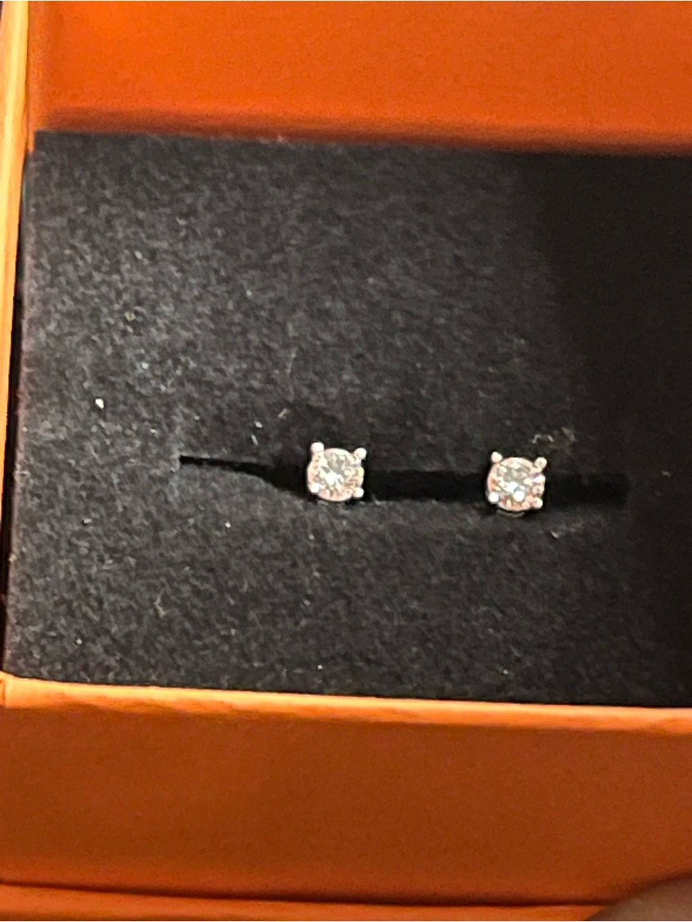 2mm Moissanite Stud Earrings Sterling Silver .20 CTW NWOT